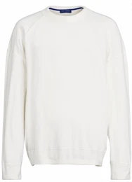 Weiße Basic Pullover