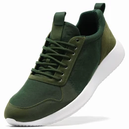 Dunkelgrüne Sneaker