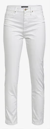 Weiße Jeans mit Schlitz