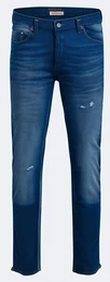 Blaue Stretch Jeans