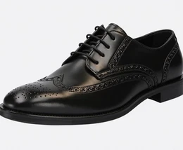 Schwarze Schnürstiefeletten