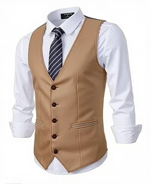 Beige Businesswesten