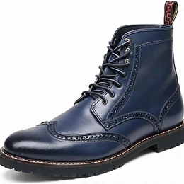 Blaue Stiefeletten