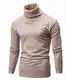 Beige Rollkragenpullover