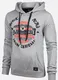 Graue Strick Hoodies