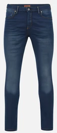 Blaue Winterjeans