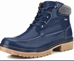 Blaue Stiefeletten