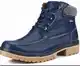 Blaue Stiefeletten