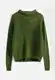 Zelené Vlněné Svetry S Výstřihem Kolem Krku