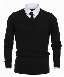 Schwarze Kaschmir Pullover