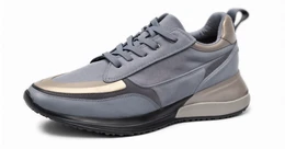 Graue Leder Sneaker