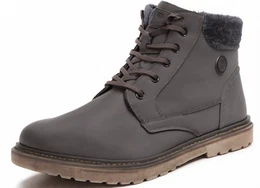 Graue Stiefel