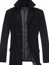 Schwarze Wintermäntel