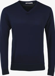 Dunkelblaue Basic Pullover