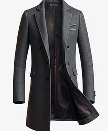 Graue und schwarze Wintermäntel