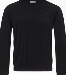 Schwarze Wollpullover
