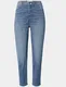 Modré Mom Jeans s vysokým pasem