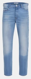 Blaue Straight Leg Jeans