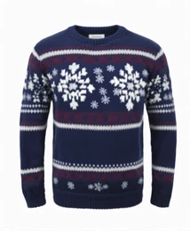 Dunkelblaue Winterpullover