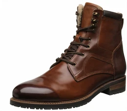 Dunkelbraune Schnürstiefel
