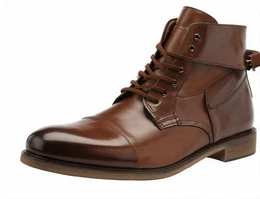 Dunkelbraune Schnürstiefel