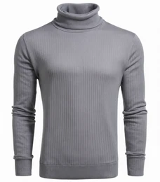 Silber, Grau Rollkragenpullover für Männer