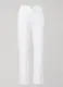Bílé Mom Jeans s Vysokým Pasem