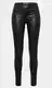 Černé Skinny Kožené Kalhoty