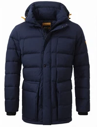Dunkelblaue Winterjacken