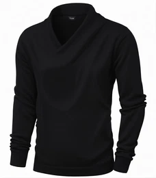 Schwarze Winterpullover