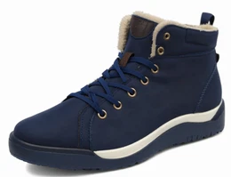 Dunkelblaue Schnürstiefel