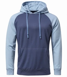 Hellblaue Hoodies