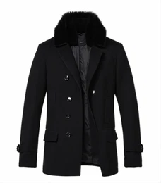 Schwarze Wintermäntel