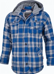 Blaue Holzfällerjacken