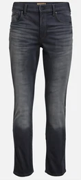Schwarze Jeans mit Schlitz