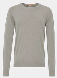 Graue Wollpullover