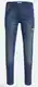 Blaue Skinny Jeans mit Löchern