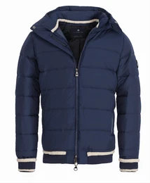 Dunkelblaue Winterjacken
