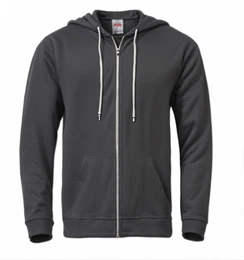 Graue Zip Hoodies
