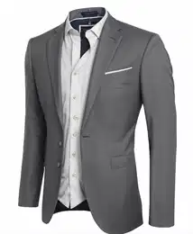 Graue Klassische Blazer für Männer