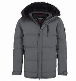 Graue Winterjacken