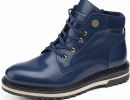 Dunkelblaue Stiefeletten