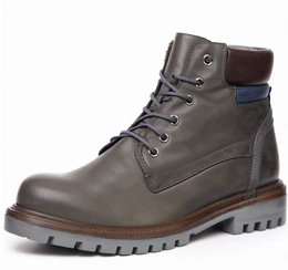 Graue Stiefeletten