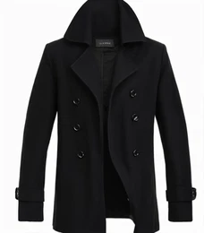 Schwarze Wintermäntel