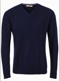 Dunkelblaue Kaschmir Pullover