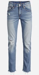 Blaue Skinny Jeans