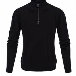 Schwarze Pullover mit Reißverschluss