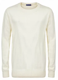 Weiße Strickpullover