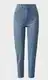 Modre Mom Jeans z visokim pasom