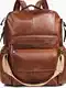 Rjava Touring backpacks Usnje za dame